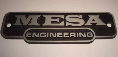 Mesa Boogie nameplate, logo Engineering, middle