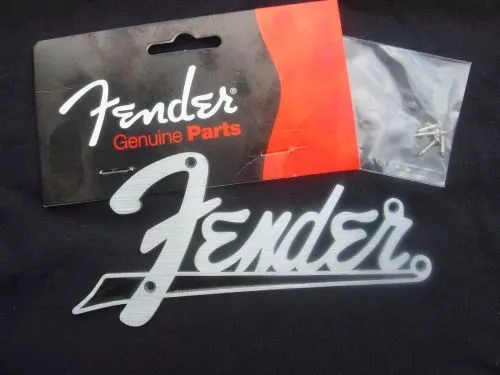 Fender Logo zesilovače, Flat amp, Černá