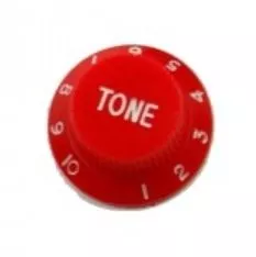 Strat tone knob, red