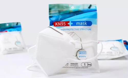 Mouth mask, respirator mask, virus mask FFP2 KN95, 5 pcs.