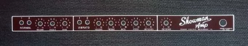 faceplate Showman Amp brownface