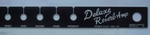 Fender faceplate / front panel for Deluxe Reverb blackface
