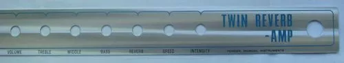 Fender faceplate / front panel for Twin Reverb silverface