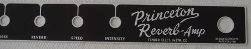 Fender faceplate Princeton Reverb amp