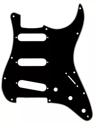 3 vrstvý pickguard pro elektrickou kytaru STRAT 3 SC Černá
