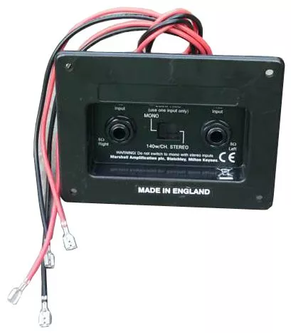 Marshall jack plaque pour cabinet de haut-parleur, stereo/mono