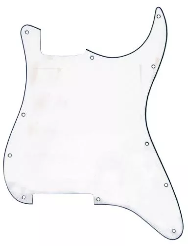 3 vrstvý pickguard pro elektrickou kytaru STRAT 3 SC Bílý, ¸ádný řez