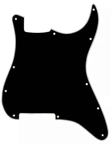 3 vrstvý pickguard pro elektrickou kytaru STRAT 3 SC Černá, ¸ádný řez