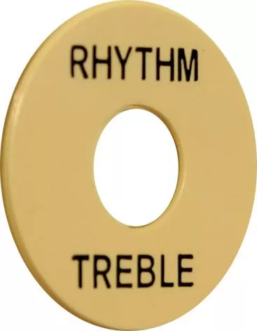 Rhythm/treble plate, cream