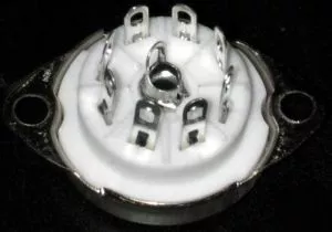 RIMLOCK 8-pin ceramic tube socket