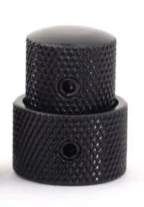 Concentric Stacked knob, metal, black