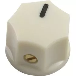 Pointer Knob Classic Small, Fluted cream, 15 mm