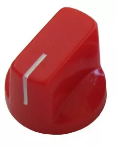 Műanyag Control forgatógomb mutatóval, piros