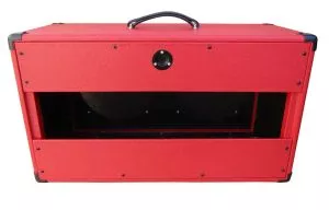 Marshall style Lautsprecherbox Leergehäuse 2x12 - red levant tolex