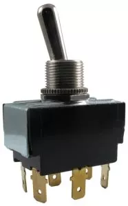 Carling Toggle switch, DPDT, 3 positions
