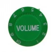 Gałka na potencjometr typu STRAT volume, zielony