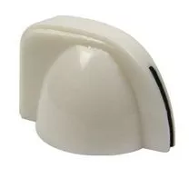 Chicken head style pointer knob white, mini