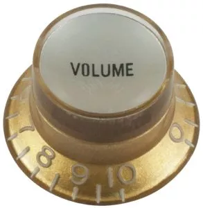 Botón Top hat volume, dorado