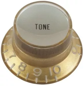 Botón Top hat tone, dorado
