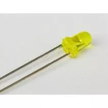 Bombilla LED DIP 3 mm, amarilla