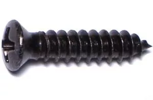 Linsensenkkopfschraube, Kreuzschlitz 1,905 cm, schwarz