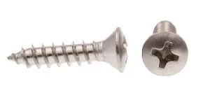 SELF TAP OVAL head screw 3/4, chrome