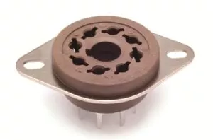 Belton VT8-PT-M Podstawka lampowa, ceramiczna, octal 8 pin druk (PCB)