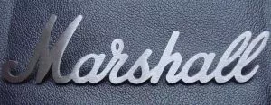 Marshall Logo / name plate, metal 27cm