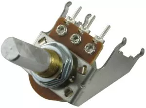 Potentiometer Snap-in 100K lin, Fender style, D-Achse