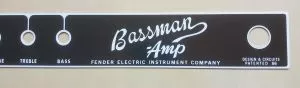 Fender panel frontal para Bassman 66 blackface