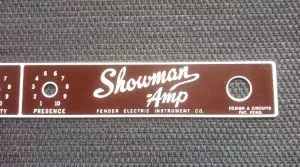 panel frontal Showman amp brownface