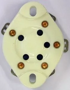 UX5 tube socket, ceramic