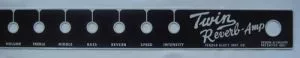 Fender faceplate / front panel for Twin Reverb blackface
