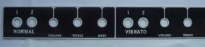 Fender faceplate / front panel for Deluxe Reverb blackface