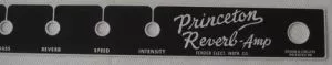 Fender faceplate / front panel for Princeton Reverb amp