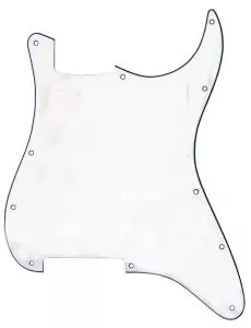 3 vrstvý pickguard pro elektrickou kytaru STRAT 3 SC Bílý, ¸ádný řez
