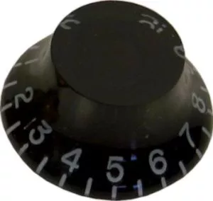 Gałka na potencjometr, plastikowa (typ Bell) - czarna