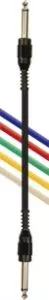 Set de 6 câbles de patch, droit/droit jack, coloré, 15 cm
