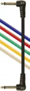 patch cable, angled, sorted colors, 15 cm