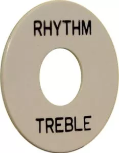 Rhythm/treble placa, blanco